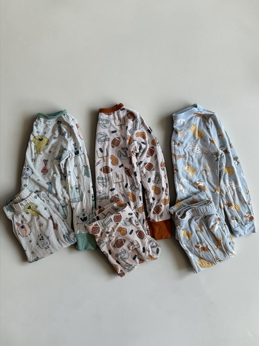 CADEN LANE MILKBARN Boys Bamboo 3 Set 6PC Pajama Bundle